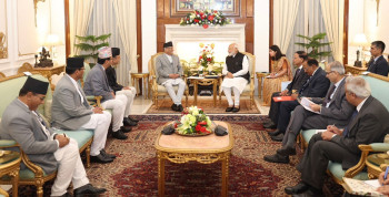 हैदरावाद हाउसमा प्रधानमन्त्री प्रचण्ड–नरेन्द्र मोदी वार्ता सुरु