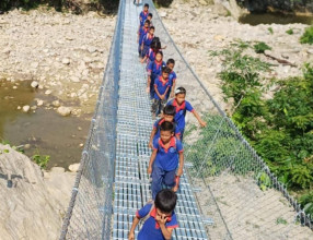 झोलुंगे पुल बनेपछि आवतजावतमा सहज