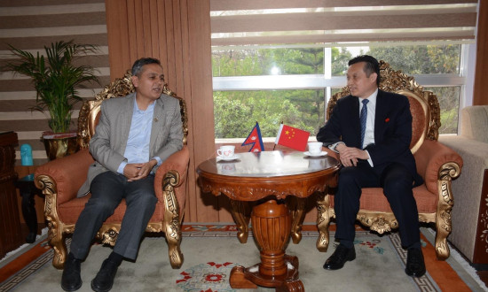 गृहमन्त्री र चिनियाँ राजदूतबीच भेटवार्ता