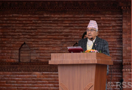 जनताद्वारा अभिव्यक्त राष्ट्र निर्माणको दायित्व पूरा गर्न राष्ट्रपतिको आह्वान