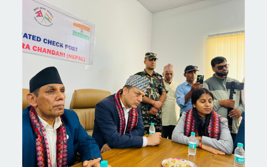 सभामुख र अध्यक्षद्वारा निर्माणाधीन दोधारा चादँनी सुक्खा बन्दरगाह अवलोकन