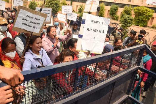 बानेश्वरबाट आन्दोलनरत द्वन्द्वपीडित पक्राउ