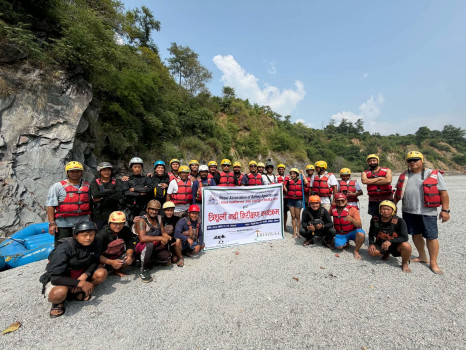 बाढीपछि त्रिशूलीको र्‍याफ्टिङ रुट निरीक्षण, व्यवसाय सञ्चालन गर्न सकिने निष्कर्ष