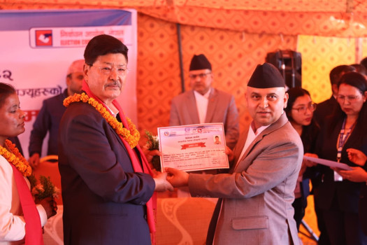 समानुपातिकका ११० सांसदलाई प्रमाणपत्र वितरण