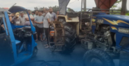 अटो र ट्याक्टर ठोक्किँदा एक जनाको मृत्यु, चार घाइते
