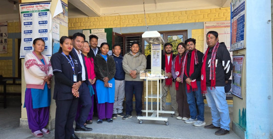 ज्योति विकास बैंकले दियो,कोशी प्रदेशका दुर्गम क्षेत्रमा रहेका स्वास्थ्य चौकीलाई  बेबी वार्मर