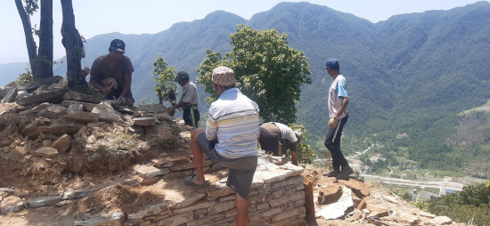 मर्दी पदमार्गमा चौतारो