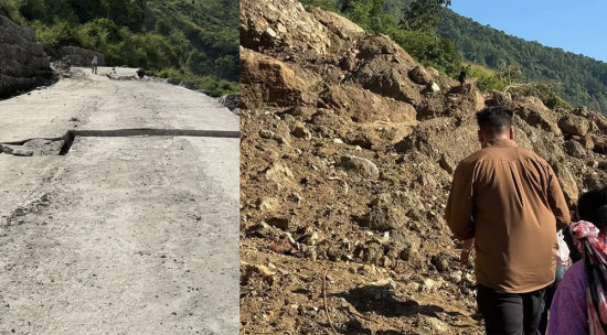 बेनी-मालढुंगा-कोरला सडकमा पहिरो हटाउने र संरचना निर्माण गर्ने काम तीव्र