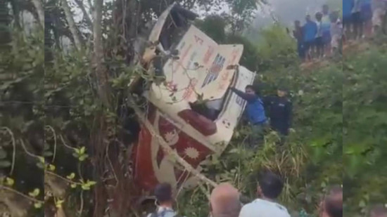 गोरखामा रात्रिबस दुर्घटना हुँदा २१ जना घाइते