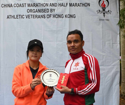 हरि रिमालले जिते चाइना कोस्ट म्याराथनअन्तर्गत हाफ म्याराथनको उपाधी