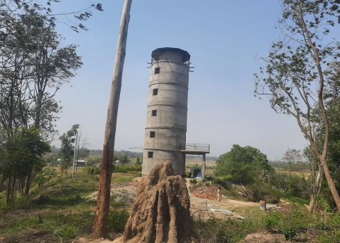 दाङको तुलसीपुरमा निर्माण गरिएको भ्यूटावर