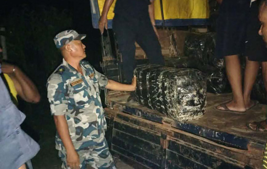 सप्तरीबाट १४ सय किलो गाँजासहित एक जना पक्राउ