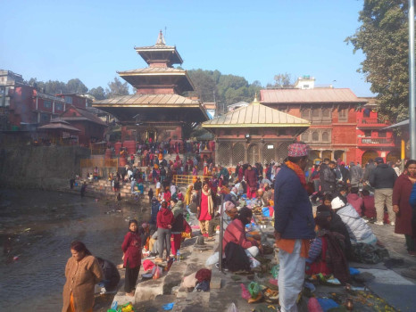 गोकर्णेश्वरमा श्राद्ध गर्नेको भीड