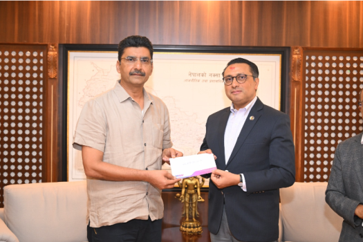 एमएडब्लू ग्रुपद्वारा बाढीपीडितको राहत तथा पुनःस्थापनाका लागि प्रधानमन्त्री राहत कोषमा १ करोड ११ लाख सहयाेग