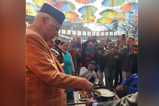 दोलालघाटमा ओलीले माछा तारेपछि...