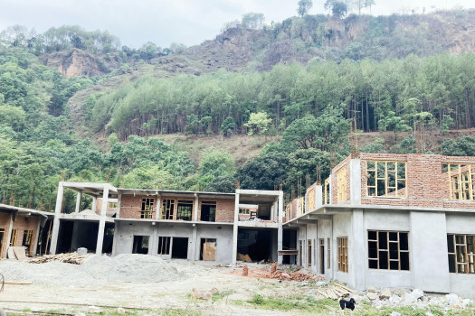 बागलुङमा निर्माणाधीन मानव सेवा आश्रम