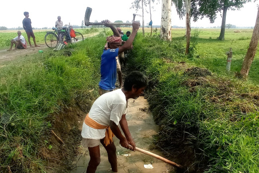 प्रधानमन्त्री रोजगार कार्यक्रममा मजदुर