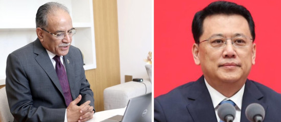 नेपाल भ्रमणमा रहेका चिनियाँ नेताले गरे प्रधानमन्त्री प्रचण्डसँग भर्चुअल संवाद 