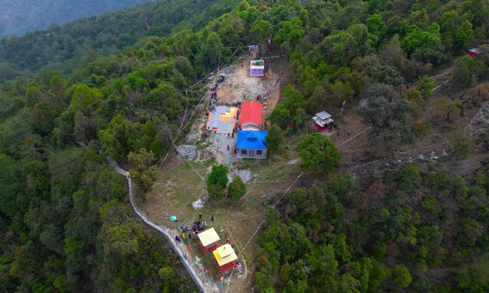 म्याग्दीको प्रभुचेलामा ध्यानका लागि पूर्वाधार निर्माण