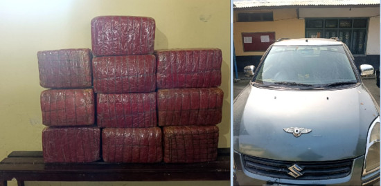 सय किलो भन्दा बढी गाँजासहित दुई पक्राउ