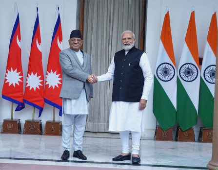प्रधानमन्त्री प्रचण्डले दिए मोदीलाई नेपाल भ्रमणको निम्तो