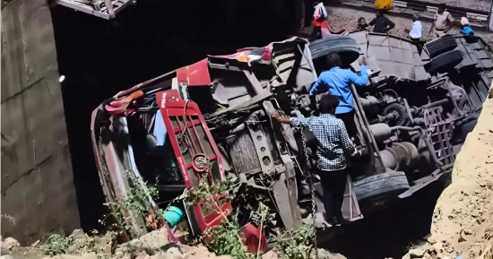 भारतको राजस्थानमा बस दुर्घटना : चार जनाको मृत्यु, २० घाइते 