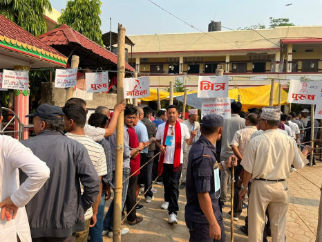 चितवन-२ को मतगणना उद्योग संघको प्रदर्शनी केन्द्रमा