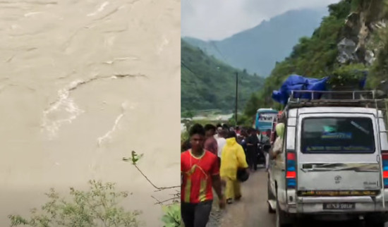 सुनकोशीमा बेपत्ता यात्रु र कारको खोजी कार्य जारी