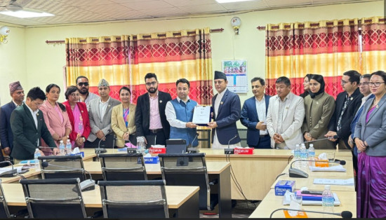 प्रतिनिधि सभा नियमावली मस्यौदा प्रतिवेदन सभामुखलाई हस्तान्तरण