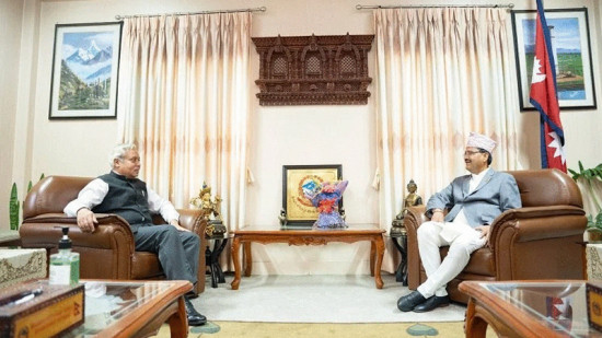 नवनियुक्त परराष्ट्रमन्त्री साउद र भारतीय राजदूत श्रीवास्तवबीच भेटवार्ता