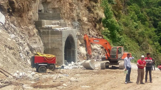 घारखोला जलविद्युत् आयोजनाको भौतिक संरचनाको परीक्षण सुरु