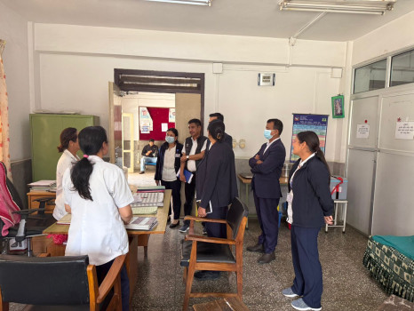 अस्पतालहरूमा स्वास्थ्य मन्त्रालयको अनुगमन, शासकीय सुधार कार्य योजना कार्यान्वयनमा जोड