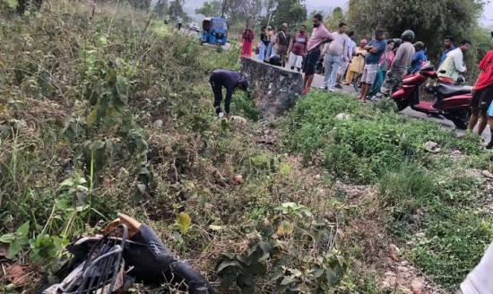 मोटरसाइकल किनेर फर्किंदा दाजुभाइको मृत्यु