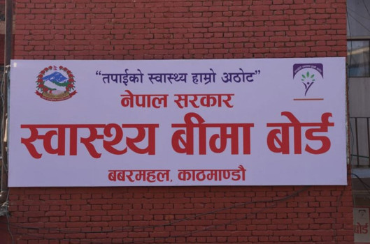 स्वास्थ्य बीमा बोर्डका करार कर्मचारी पेन डाउन गरेर आन्दोलित