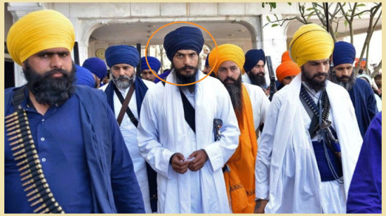 शिखका लागि पञ्जाबमा छुट्टै देश हुनुपर्ने माग राख्ने अमृतपाल सिंह पक्राउ