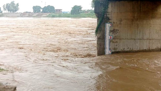 बबई नदीमा जलसतहले खतराको तह पार गर्‍यो