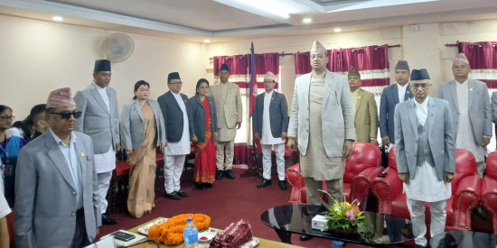 बागमतीका नवनियुक्त पाँच मन्त्रीले लिए शपथ