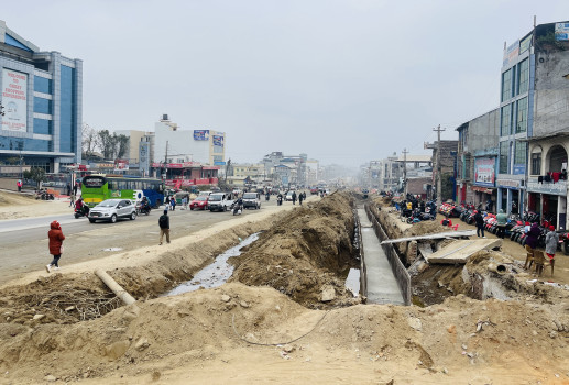 पुलचोक-गोन्द्राङ ६ लेन सडक निर्माणले गति लियो