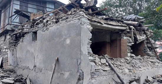 बझाङ भूकम्प अपडेट : एक जनाको मृत्यु, १३५ घर भत्किए