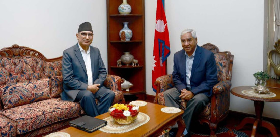 अर्थमन्त्री पौडेलद्वारा आगामी बजेटबारे सभापति देउवासँग परामर्श