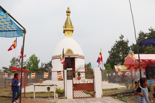 बागलुङको गलकोटमा नवनिर्मित बुद्ध विहार