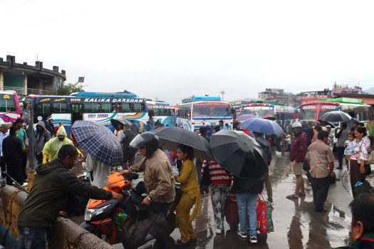 काठमाडौं उपत्यकाबाट एकैदिन एक लाख ११ हजार बाहिरिए