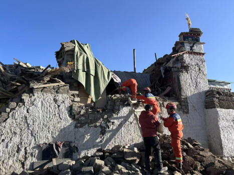 तिब्बत भूकम्पमा मृत्यु हुनेको संख्या ९५ पुग्यो