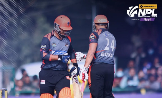 एनपिएलमा चितवनले सुदूरपश्चिमलाई ३३ रनले हरायो