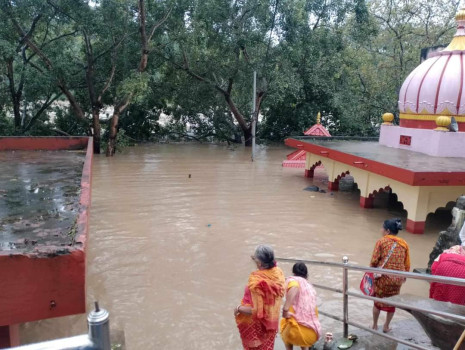 देवघाट धाम बाढीको जोखिममा