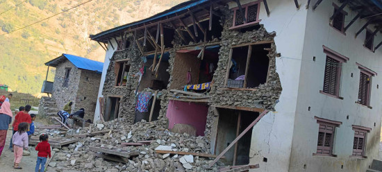 जाजरकोट भूकम्पः ३ हजार ७७० घर भत्किए