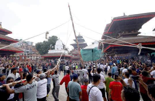 भक्तपुरमा इन्द्रजात्रा सुरु