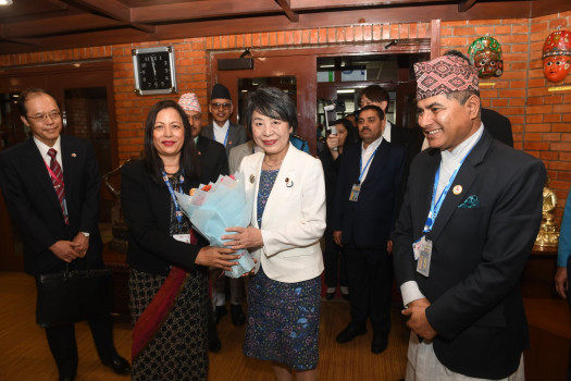 जापानी विदेशमन्त्री खामिखावा काठमाडौंमा, आजै राति फर्किने