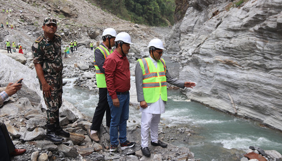 मेलम्ची खानेपानीको मुहानमा राष्ट्रियसभा अध्यक्ष