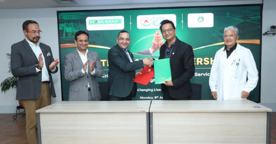 धुलिखेल अस्पताल र  नबिल बैंकबीच ६ करोड रुपैयाँको रणनीतिक साझेदारी